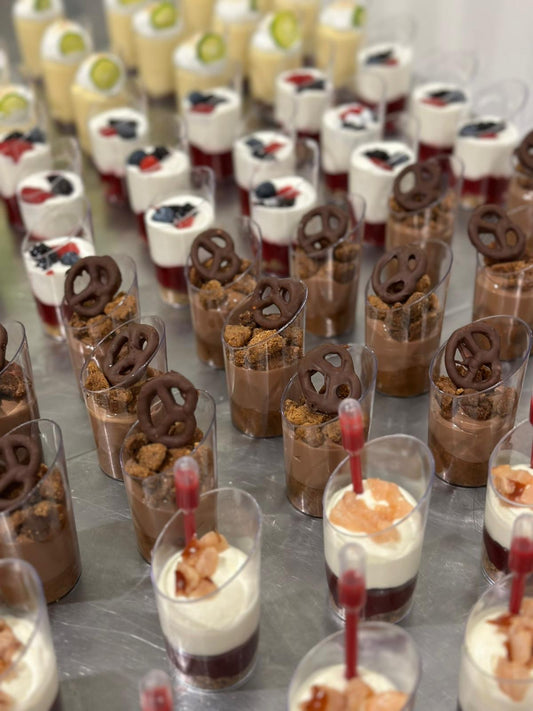 Le plateau de verrines sucrées 6/8 personnes Ig bas, sans gluten et sans lactoses